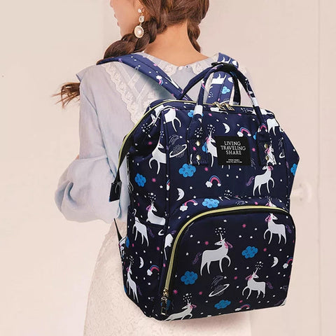 Unicorn Full Features Diaper Backpack