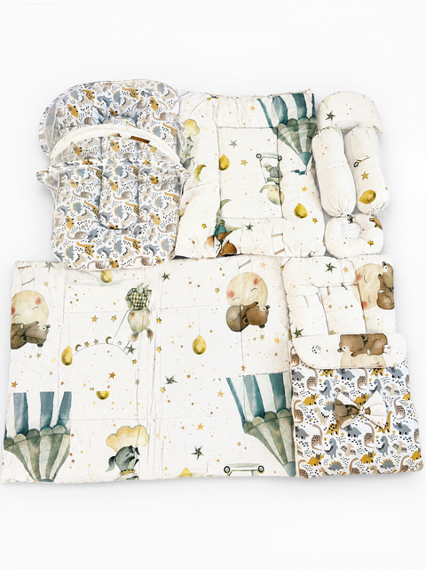 Cotton - 8 Pieces - Bedding Set