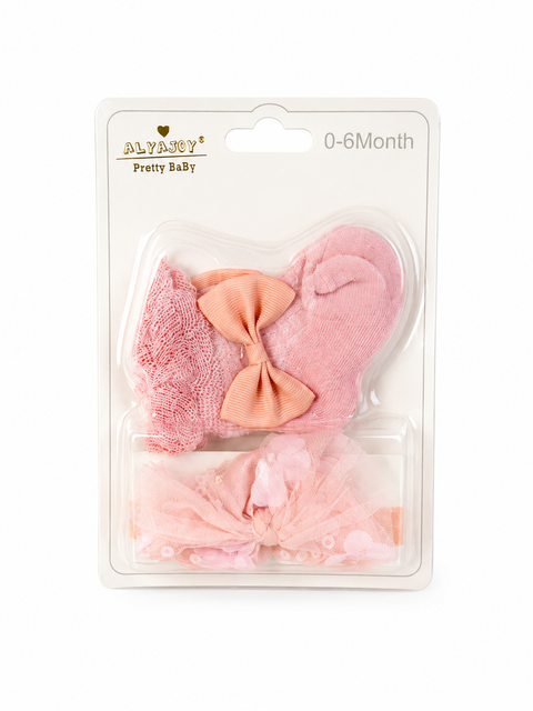 Fancy Socks with Hair Clips