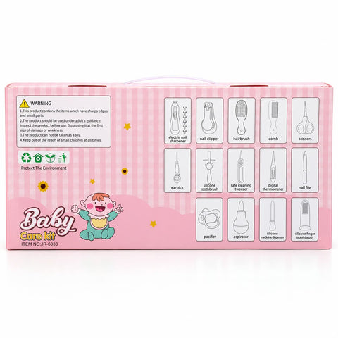 14-Piece Baby Care Kit – Essential Grooming & Hygiene Set for Newborns | JR6033