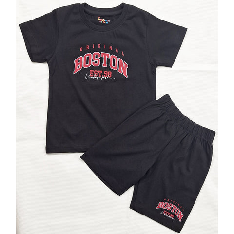 TBS_BRL - T-Shirt & Shorts - Black - Boston