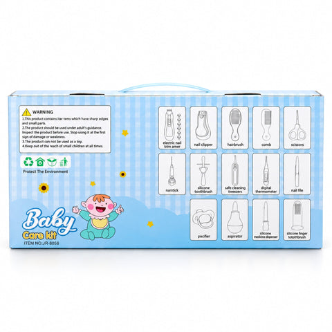 14-Piece Baby Care Kit – Essential Grooming & Hygiene Set for Newborns | JR6033