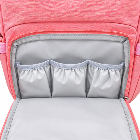 Waterproof Baby Diaper Backpack - Grey & Red | Friends Forever