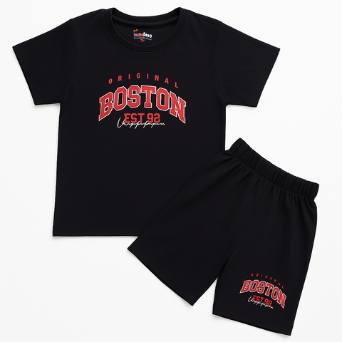 TBS_BRL - T-Shirt & Shorts - Black - Boston
