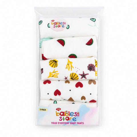 TBS - Pack of 5 - Printed Trousers - White - Characters - 26