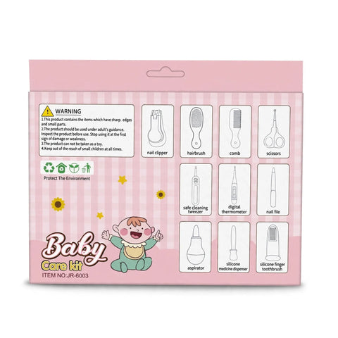 10-Piece Baby Care Kit – Essential Grooming & Hygiene Set for Newborns | JR6003