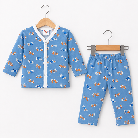 TBS - Cotton Jersey - Night Suit - Blue - Bike - 26