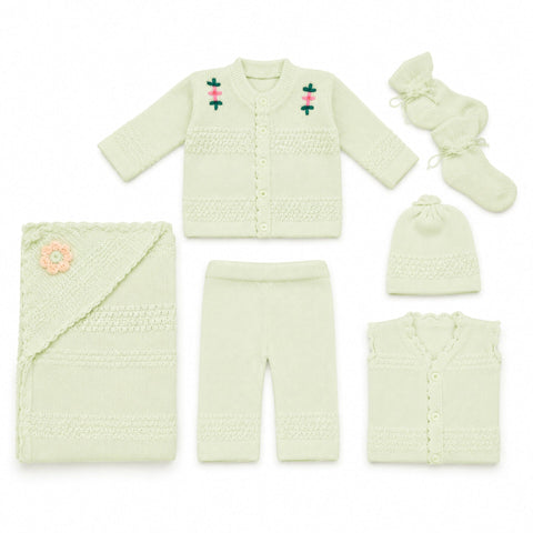 Newborn Welcome Bundle - 2 Wool Starter Sets (Blue & Green)