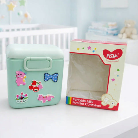 Fish - Milk Container - Large - Five - Green